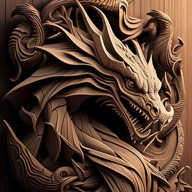 3D model Asian Dragon (STL)